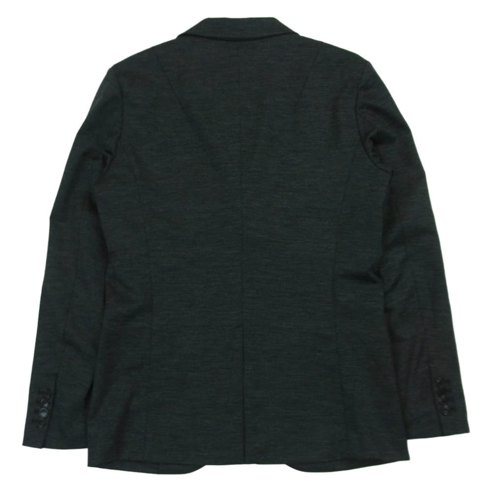 1piu1uguale3 ウノピュウノウグァーレトレ MRB640 MOU005 COMFY JKT 折り鶴ピンバッジ付属 コンフィ カムフィ 2B テーラード ジャケット ダークグレー系 L V 5【中古】