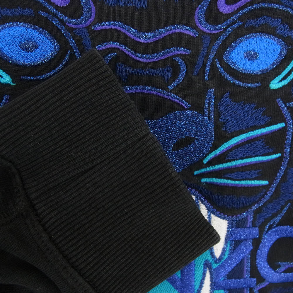 KENZO ケンゾー 18AW F865SW0014XV Tiger Sweat Shirt タイガー 刺繍 スウェット ブラック系 M【中古】