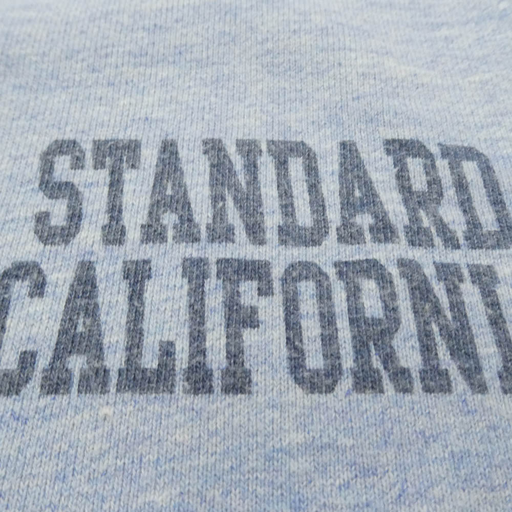 STANDARD CALIFORNIA スタンダードカリフォルニア 22SS SD 88/12 Logo Pullover Sweat プリント ロゴ プルオーバー スウェット ライトブルー系 M【中古】