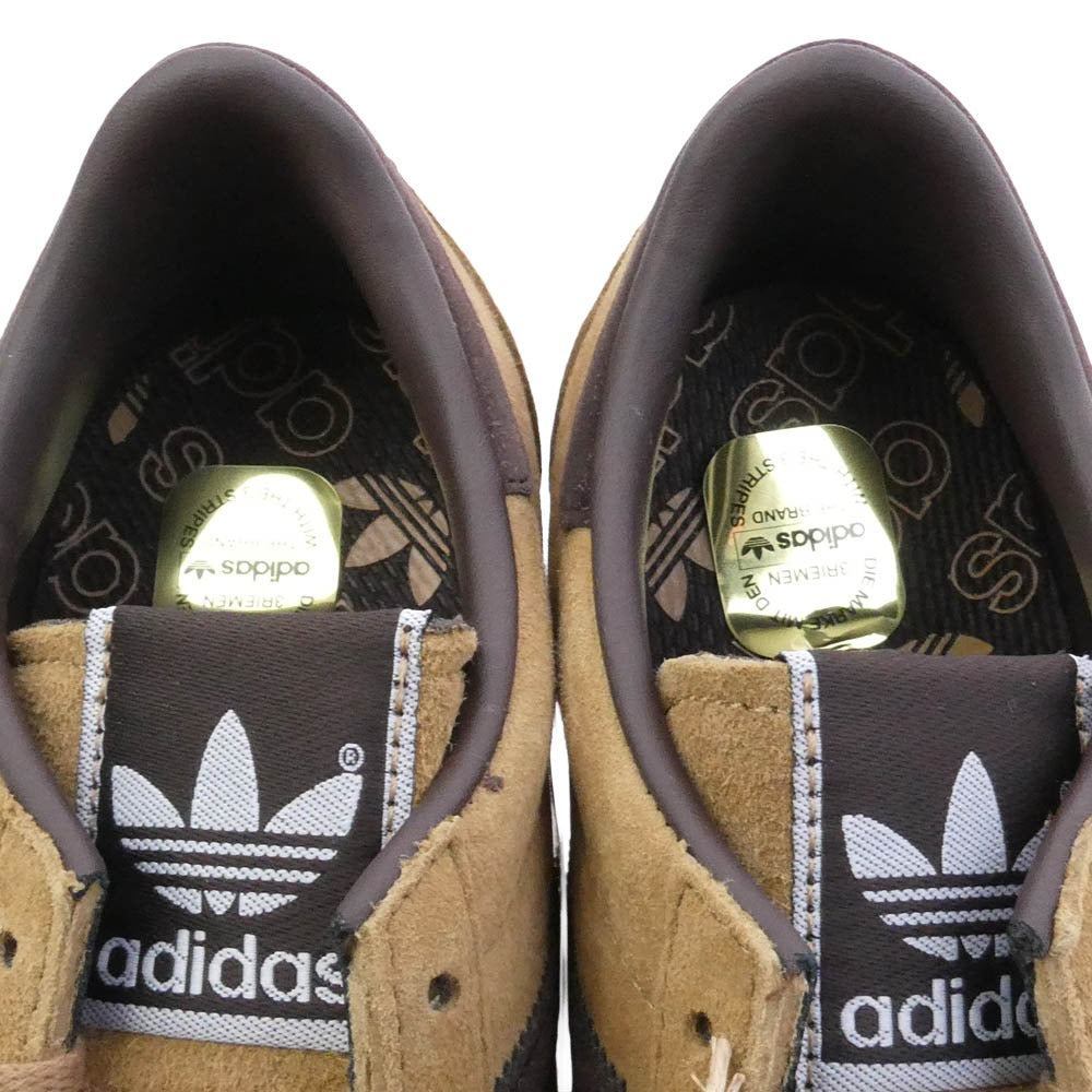 adidas アディダス ID9210 COUNTRY JAPAN BRNDES DBROWN CARDBO カントリー ジャパン ローカット スニーカー ライトブラウン系 ブラウン系 23.5cm【新古品】【未使用】【中古】