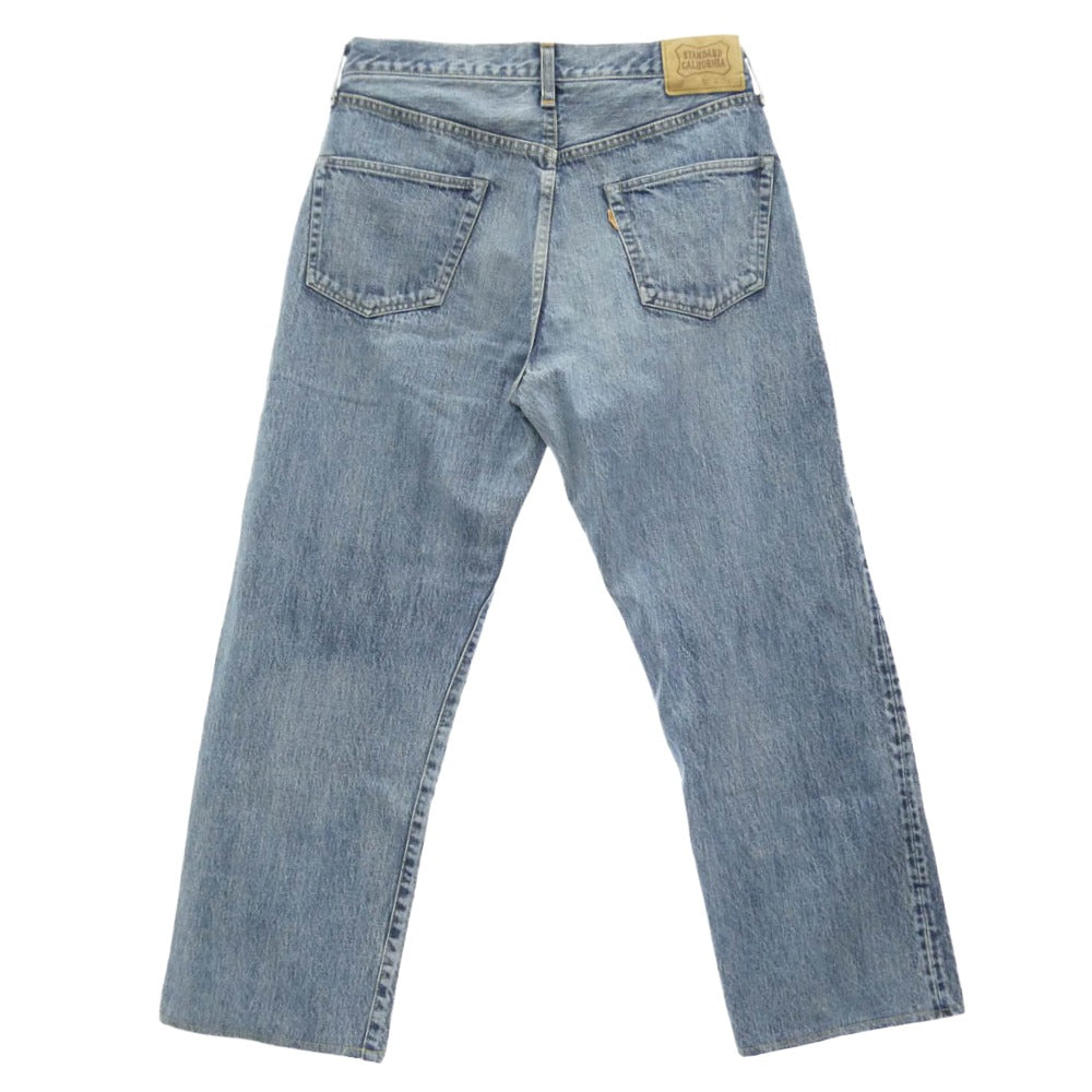 STANDARD CALIFORNIA スタンダードカリフォルニア 5P Denim Pants S901 Vintage Wash ストレート ヴィンテージウォッシュ デニムパンツ インディゴブルー系 W32【極上美品】【中古】