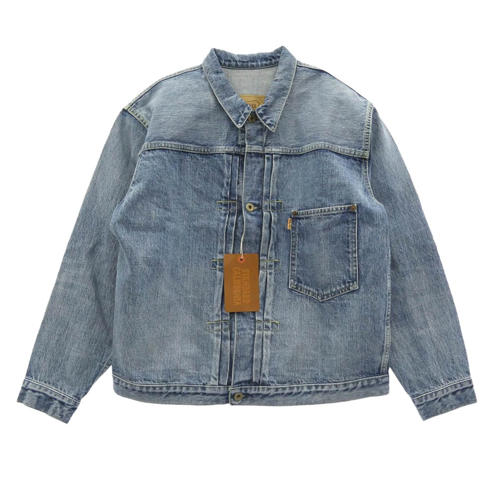STANDARD CALIFORNIA スタンダードカリフォルニア 24SS OUDLA450 SD Denim Jacket S996 WWⅡ Vintage Wash ヴィンテージウォッシュ デニムジャケット インディゴブルー系 42【極上美品】【中古】