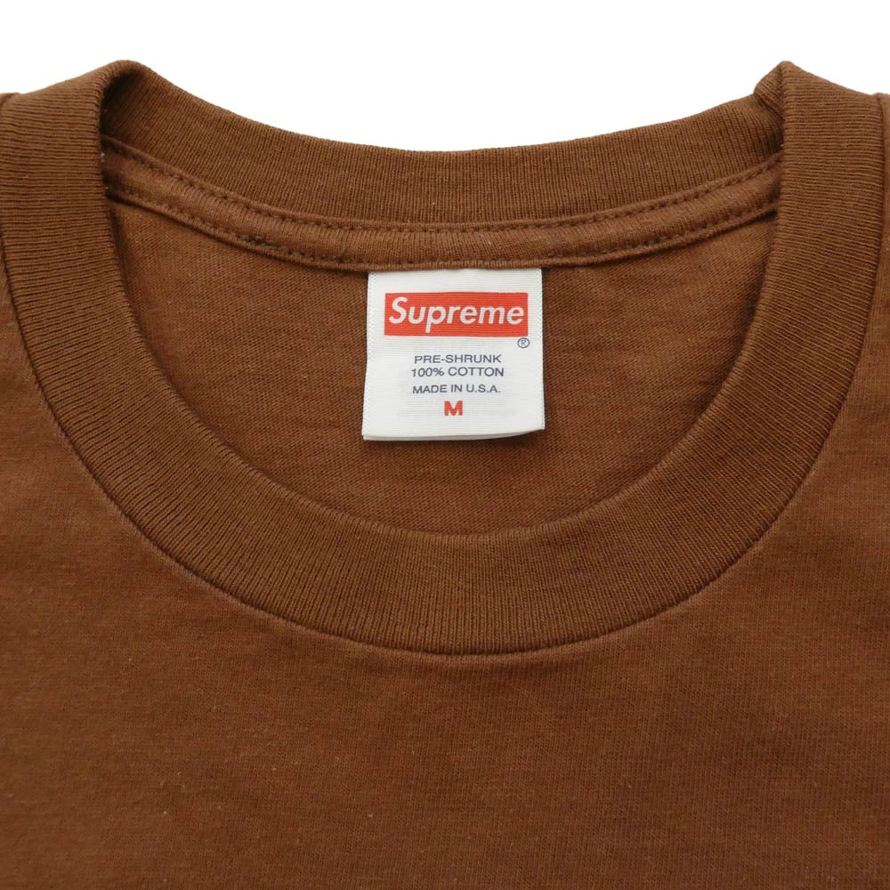 Supreme シュプリーム 24SS Electromagnetic Tee グラフィックプリント Tシャツ 半袖カットソー ブラウン系 M【中古】