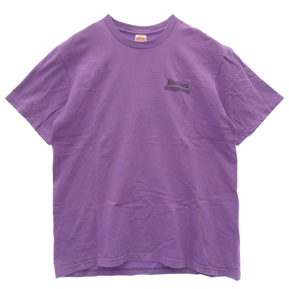Supreme シュプリーム 23SS × Hardies ハーディーズ Dog Tee ドッグプリント Tシャツ 半袖カットソー パープル系 M【中古】
