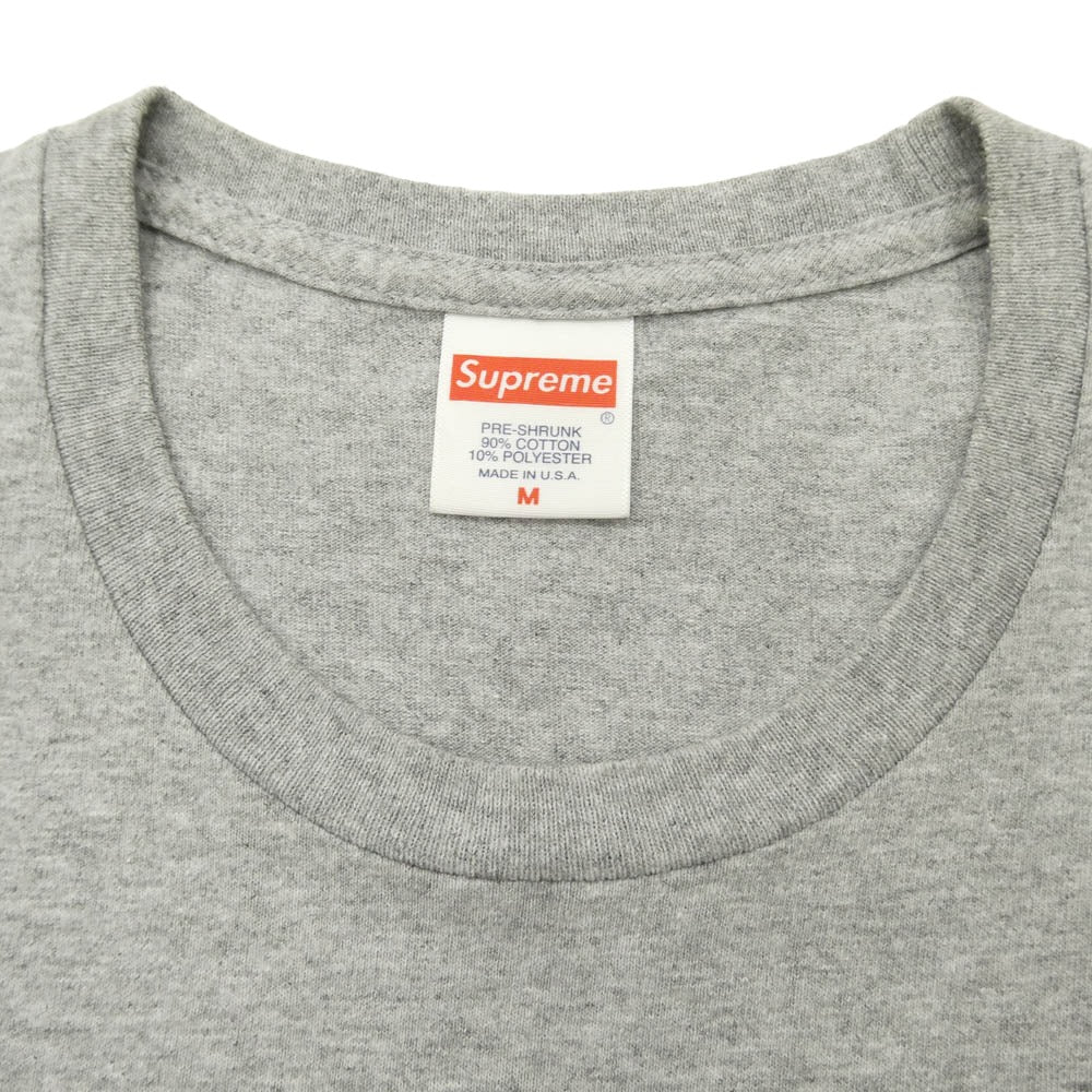Supreme シュプリーム 23SS SMOKE TEE スモーク グラフィックプリント Tシャツ 半袖カットソー グレー系 M【中古】