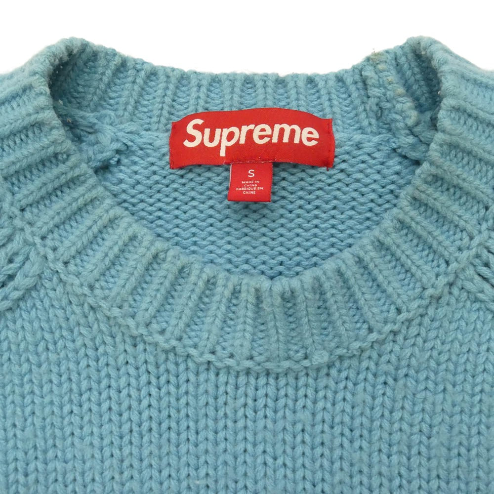 Supreme シュプリーム 24SS Stars Sweater スターデザイン ニット セーター ブルー系 S【中古】