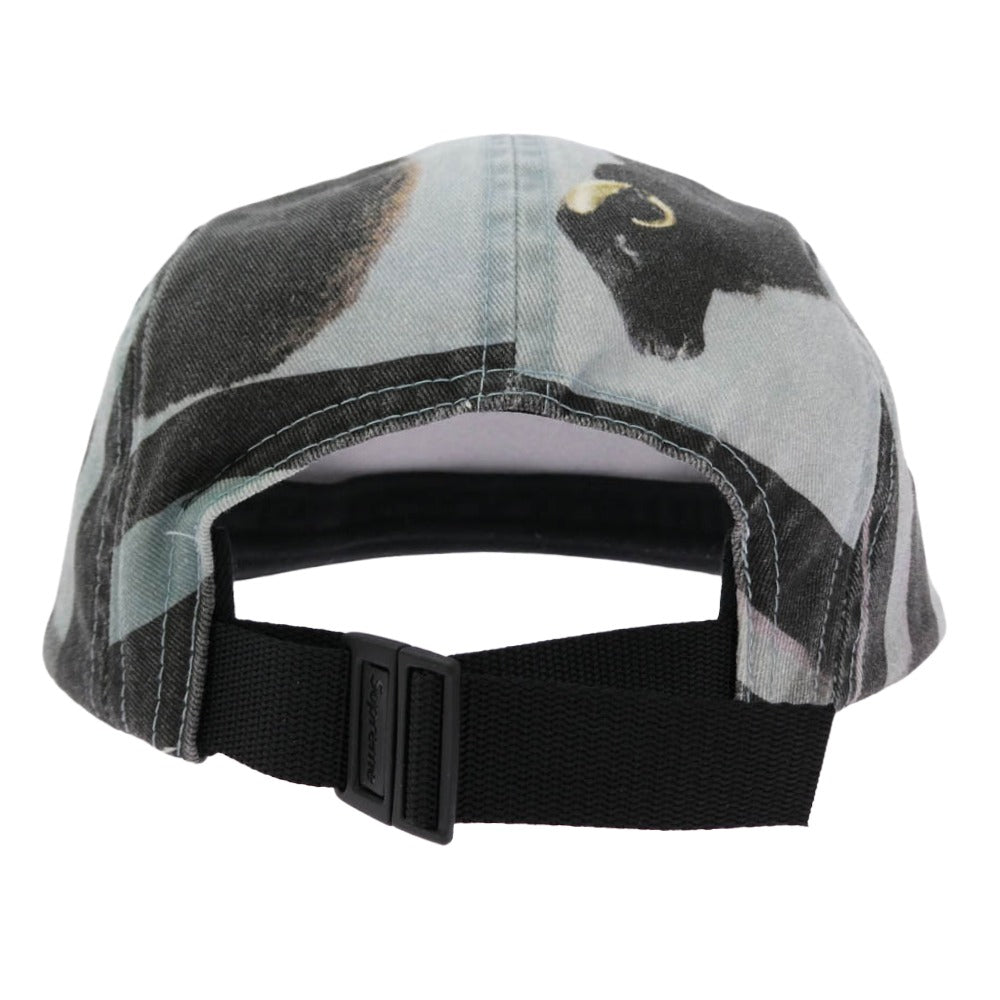 Supreme シュプリーム 25SS × Damien Hirst ダミアン ハースト Camp Cap キャップキャップ 帽子 チャコール系 ライトブルー系 58cm【新古品】【未使用】【中古】