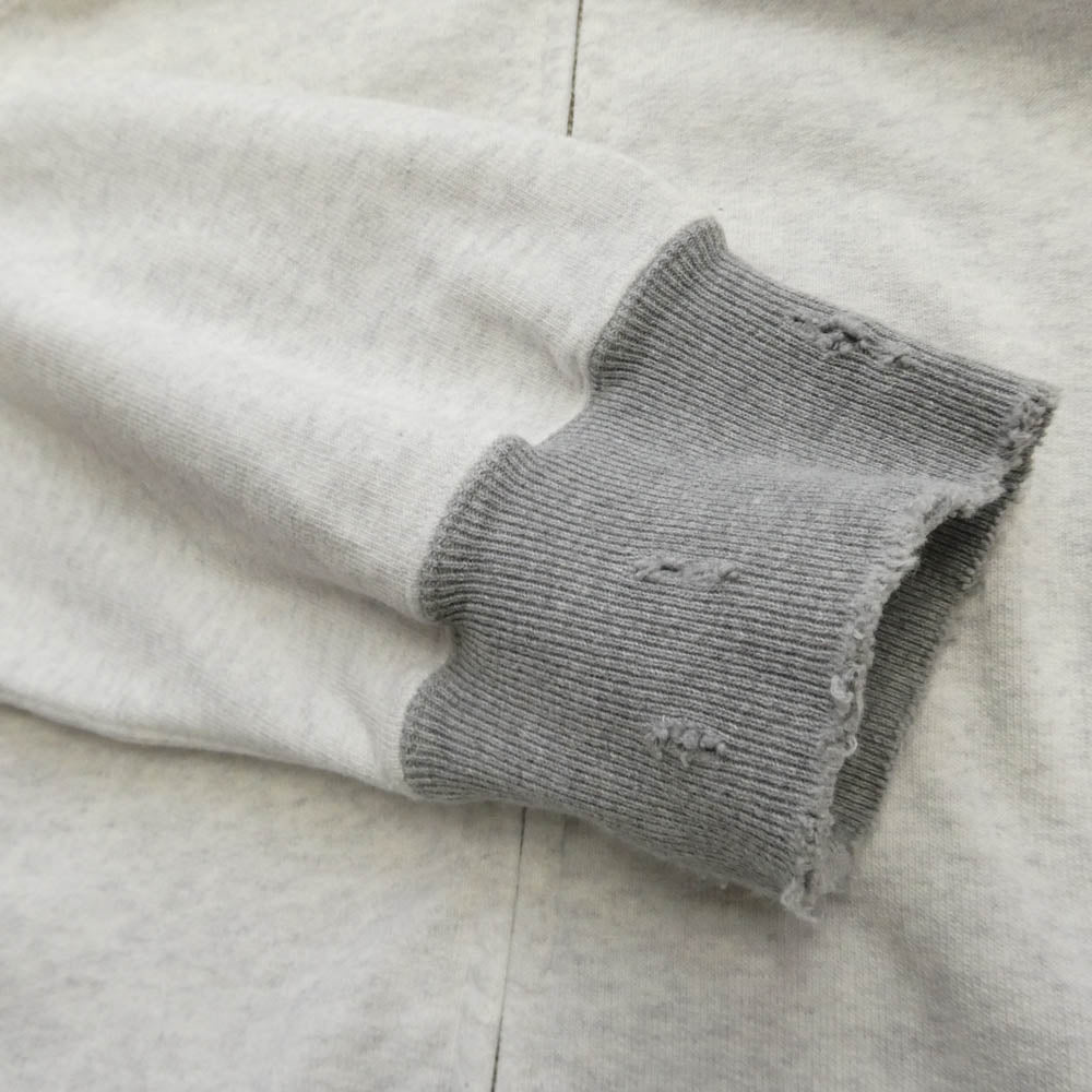 ANCELLM アンセルム 25SS ANC-CT89 ZIPUP HOODIE ダメージ加工 ジップアップパーカー グレー系 2【中古】