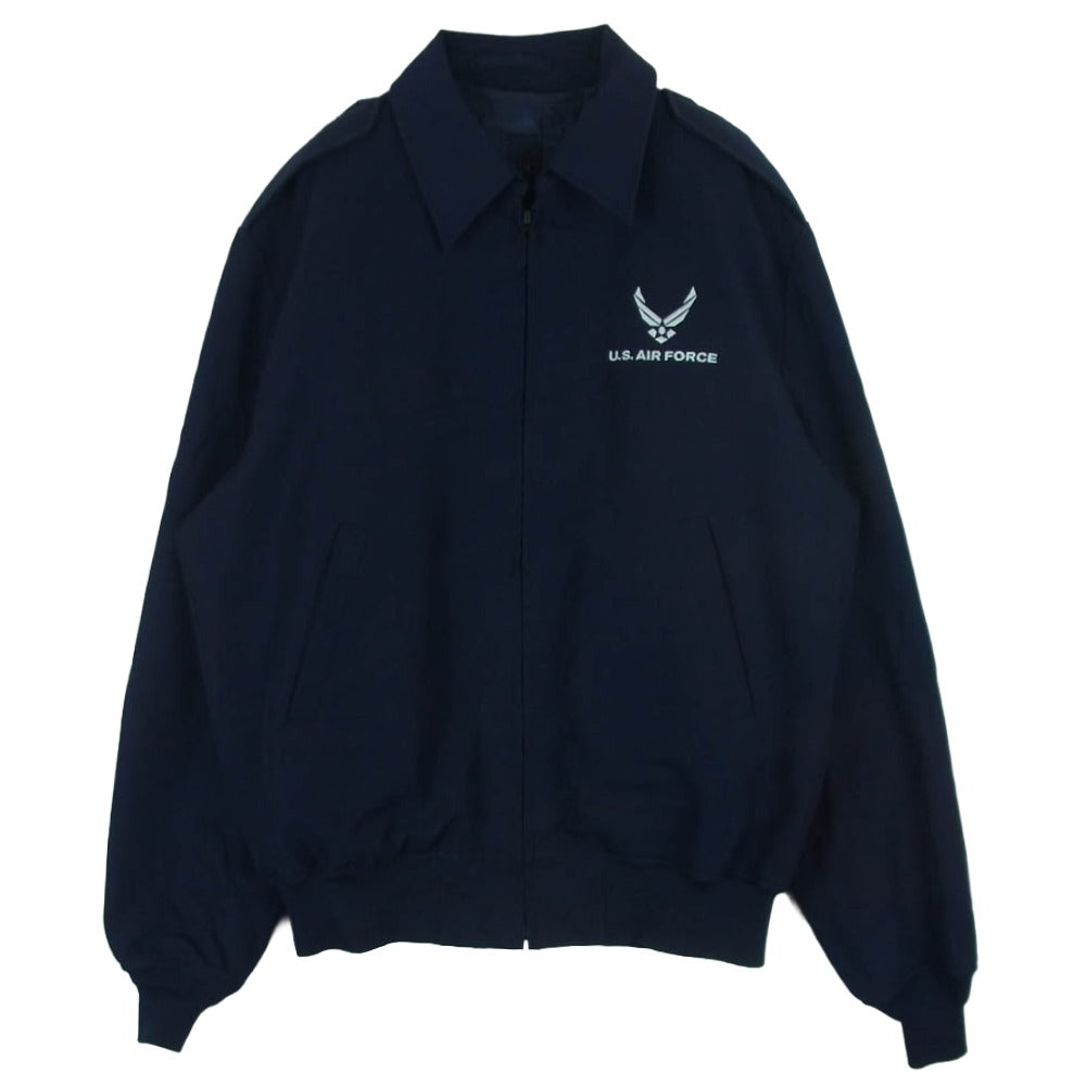 ヴィンテージ DEFENSE LOGISTICS AGENCY 米軍実物 USAF アメリカ空軍 ライトウェイト ジャケット ライナー付き ネイビー系 44L【中古】