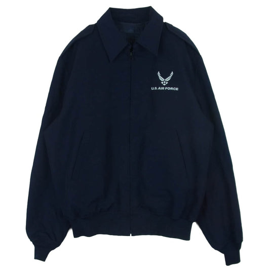 ヴィンテージ DEFENSE LOGISTICS AGENCY 米軍実物 USAF アメリカ空軍 ライトウェイト ジャケット ライナー付き ネイビー系 44L【中古】