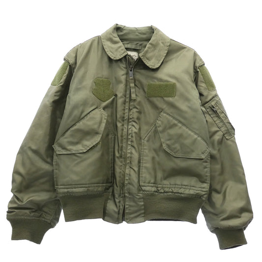 ヴィンテージ DLA100-92-C-0476 90s 92年製 US ARMY 米軍実物 CWU-45/P フライト ジャケット Isratex社 カーキ系 M【中古】