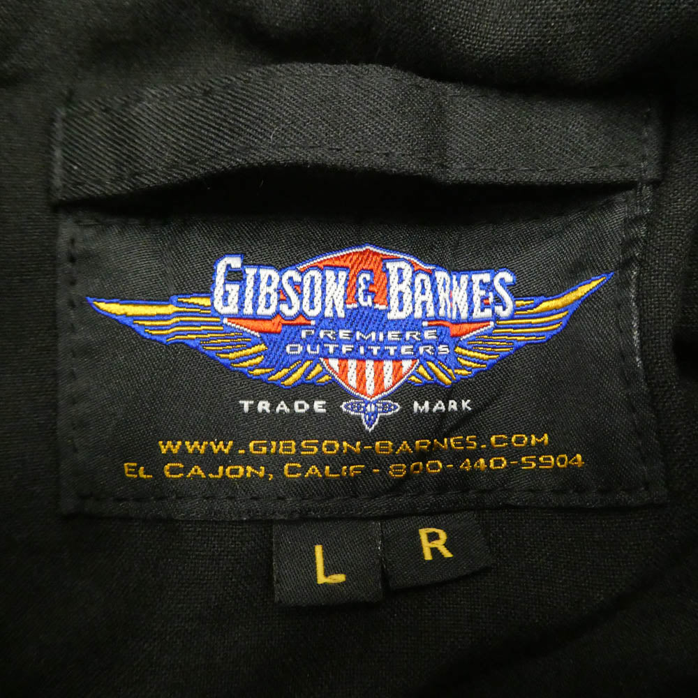 ヴィンテージ USA製 GIBSON & BARNES CWU-36/P ノーメックス フライト ジャケット ブラック系 L【中古】