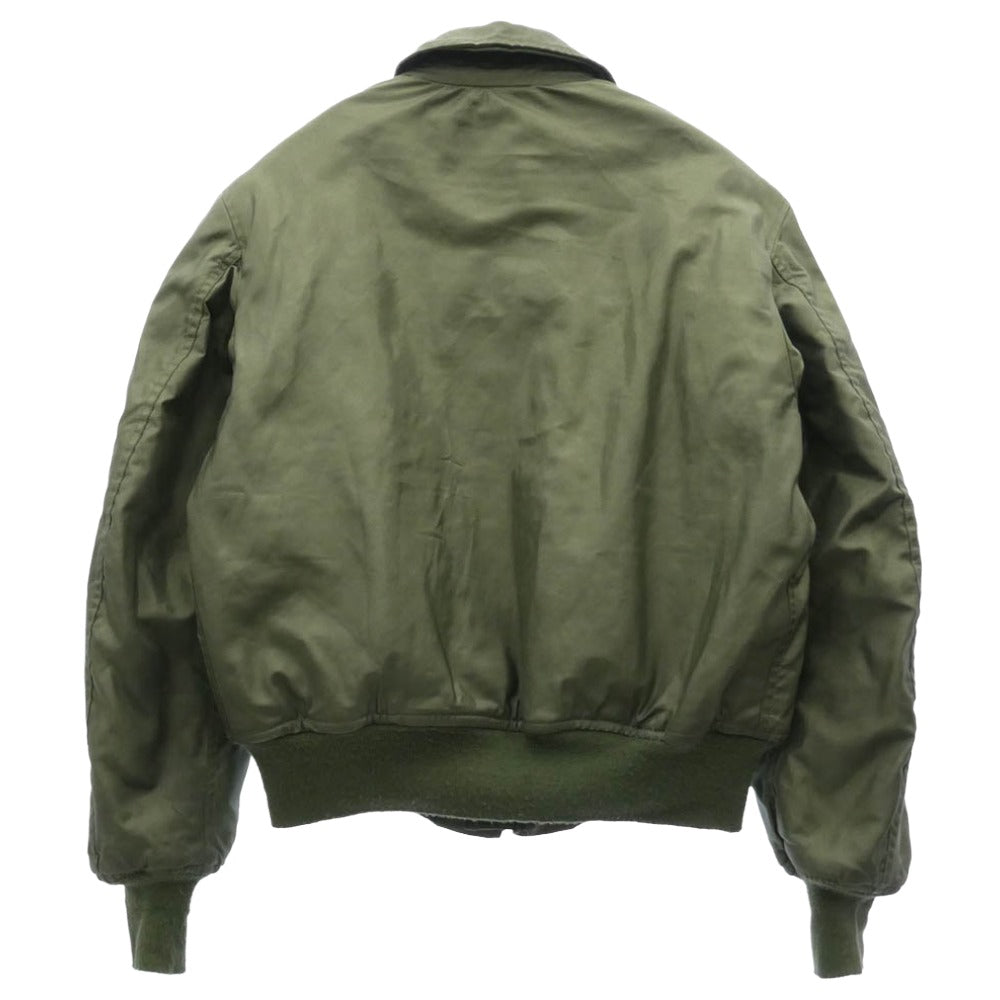 ヴィンテージ SP0100-03-D-4128 00s 03年製 US ARMY 米軍実物 CWU-45/P フライト ジャケット VALLEY APPAREL社 モスグリーン系 M【中古】