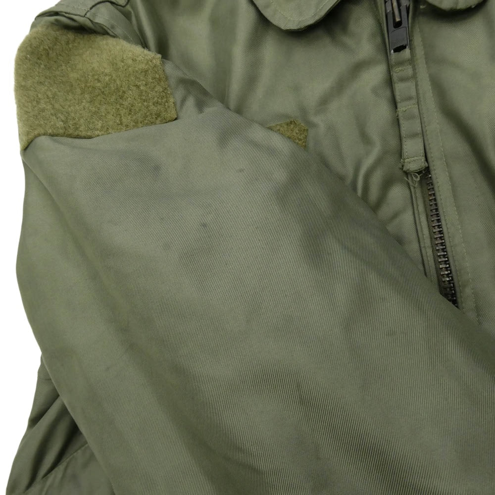 ヴィンテージ SP0100-03-D-4128 00s 03年製 US ARMY 米軍実物 CWU-45/P フライト ジャケット VALLEY APPAREL社 モスグリーン系 M【中古】