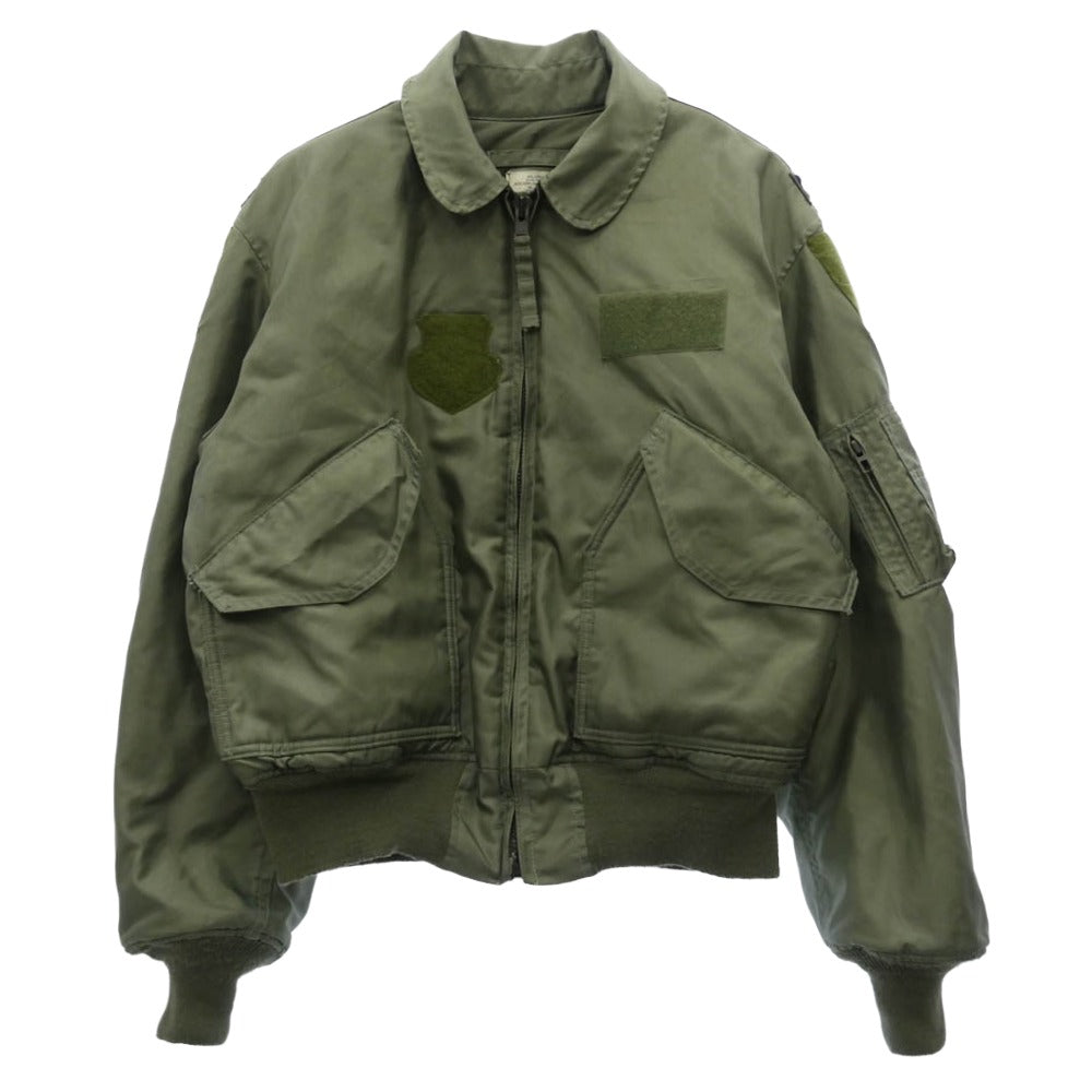 ヴィンテージ SP0100-00-D-4030 00s 00年製 US ARMY 米軍実物 CWU-45/P フライト ジャケット PROPPER社 モスグリーン系 L【中古】