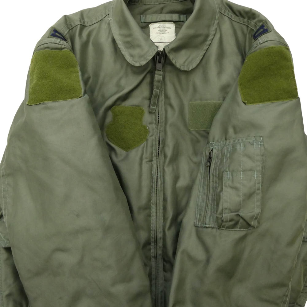 ヴィンテージ SP0100-00-D-4030 00s 00年製 US ARMY 米軍実物 CWU-45/P フライト ジャケット PROPPER社 モスグリーン系 L【中古】