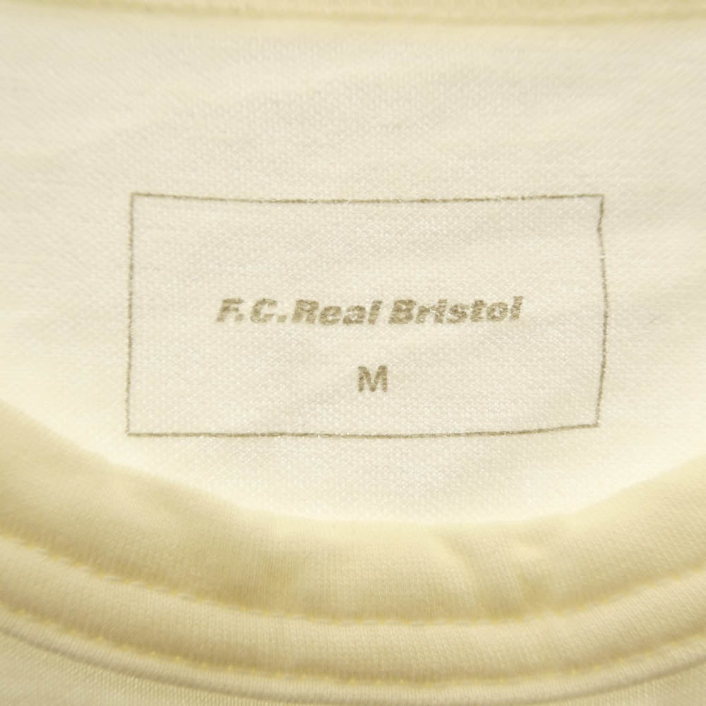 F.C.R.B. エフシーアールビー FCRB-15007 プリント ラバーロゴ 半袖 Tシャツ オフホワイト系 M【中古】