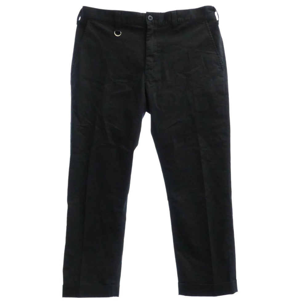SOPHNET. ソフネット 14AW SOPH-145089 ANKLE CUT PANT シンチバック アンクル カット テーパード パンツ ネイビー系 L【中古】