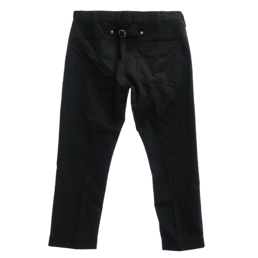 SOPHNET. ソフネット 14AW SOPH-145089 ANKLE CUT PANT シンチバック アンクル カット テーパード パンツ ネイビー系 L【中古】