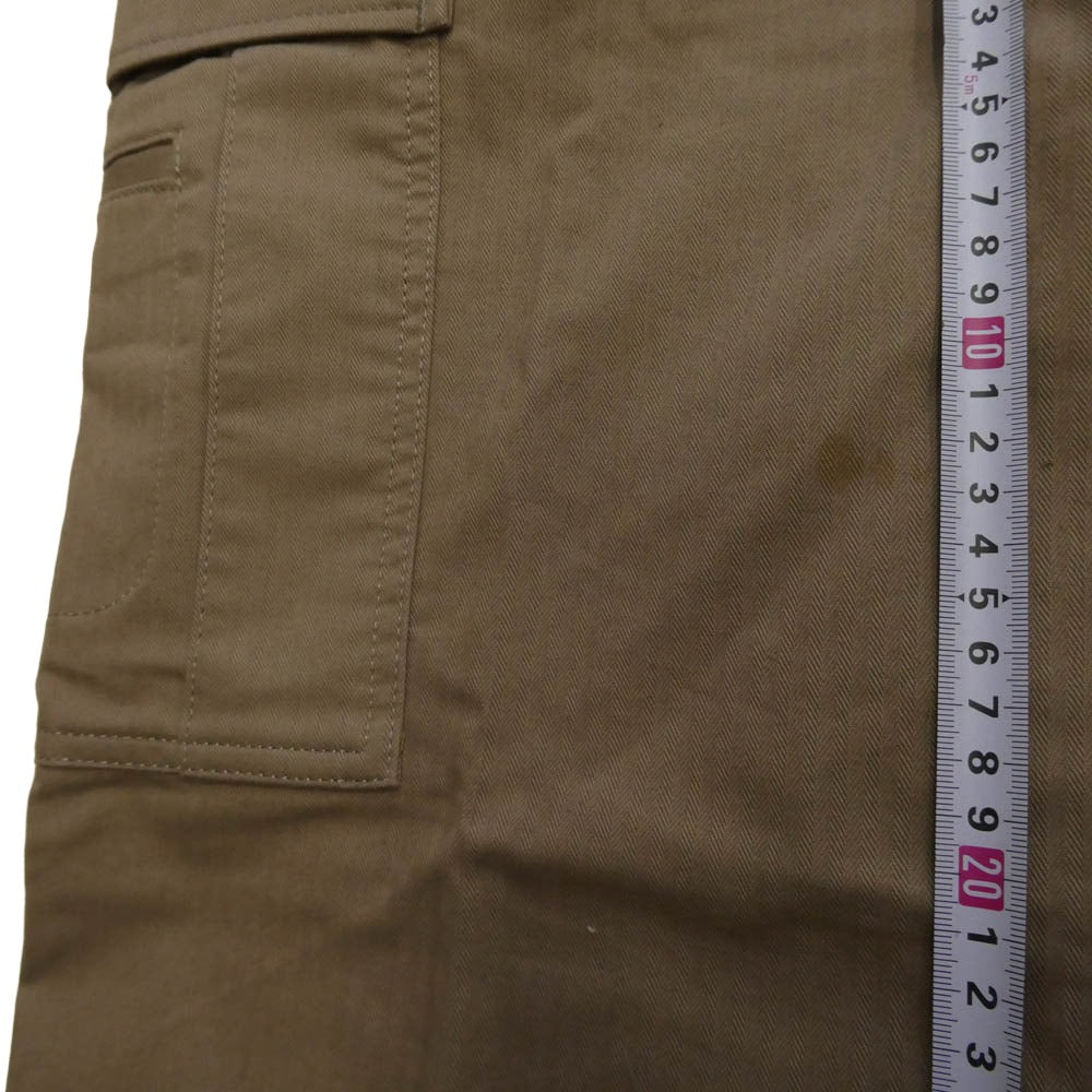 SOPHNET. ソフネット SOPH-50045 ヘリンボーン ミリタリー カーゴパンツ ライトブラウン系 L【中古】