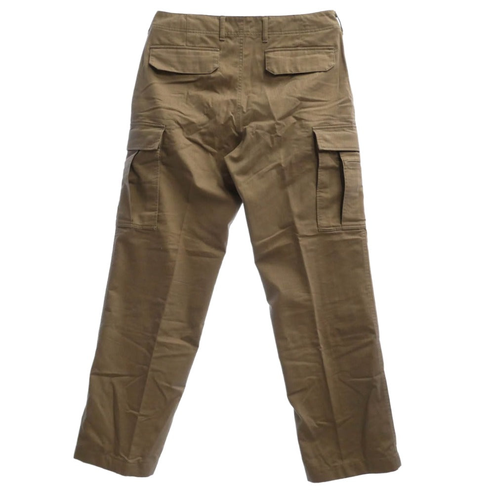 SOPHNET. ソフネット SOPH-50045 ヘリンボーン ミリタリー カーゴパンツ ライトブラウン系 L【中古】