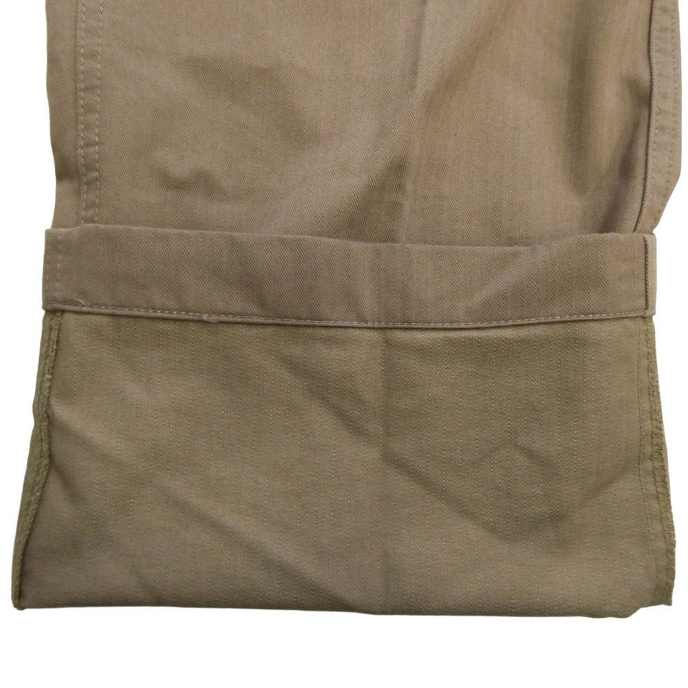 SOPHNET. ソフネット SOPH-50045 ヘリンボーン ミリタリー カーゴパンツ ライトブラウン系 L【中古】