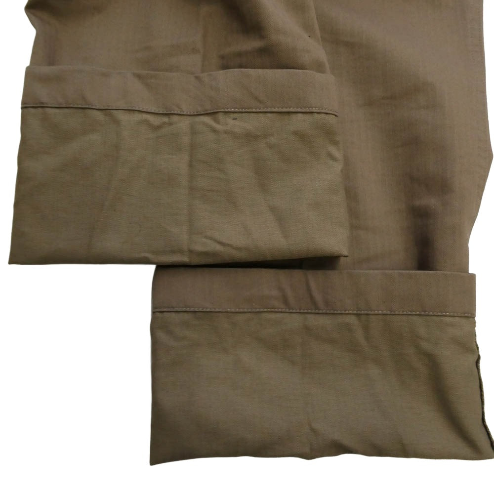 SOPHNET. ソフネット SOPH-50045 ヘリンボーン ミリタリー カーゴパンツ ライトブラウン系 L【中古】