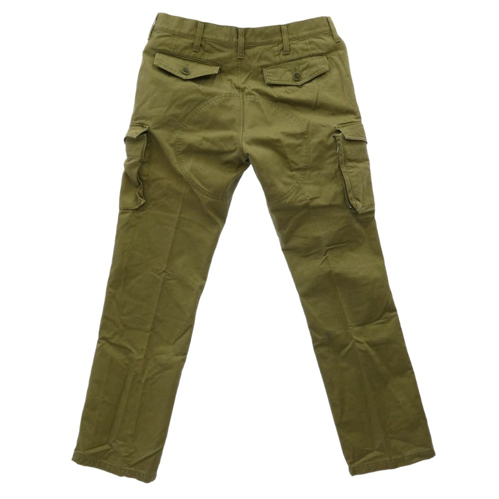 SOPHNET. ソフネット SOPH-89069 ヘリンボーン カーゴパンツ グリーン系 L【中古】
