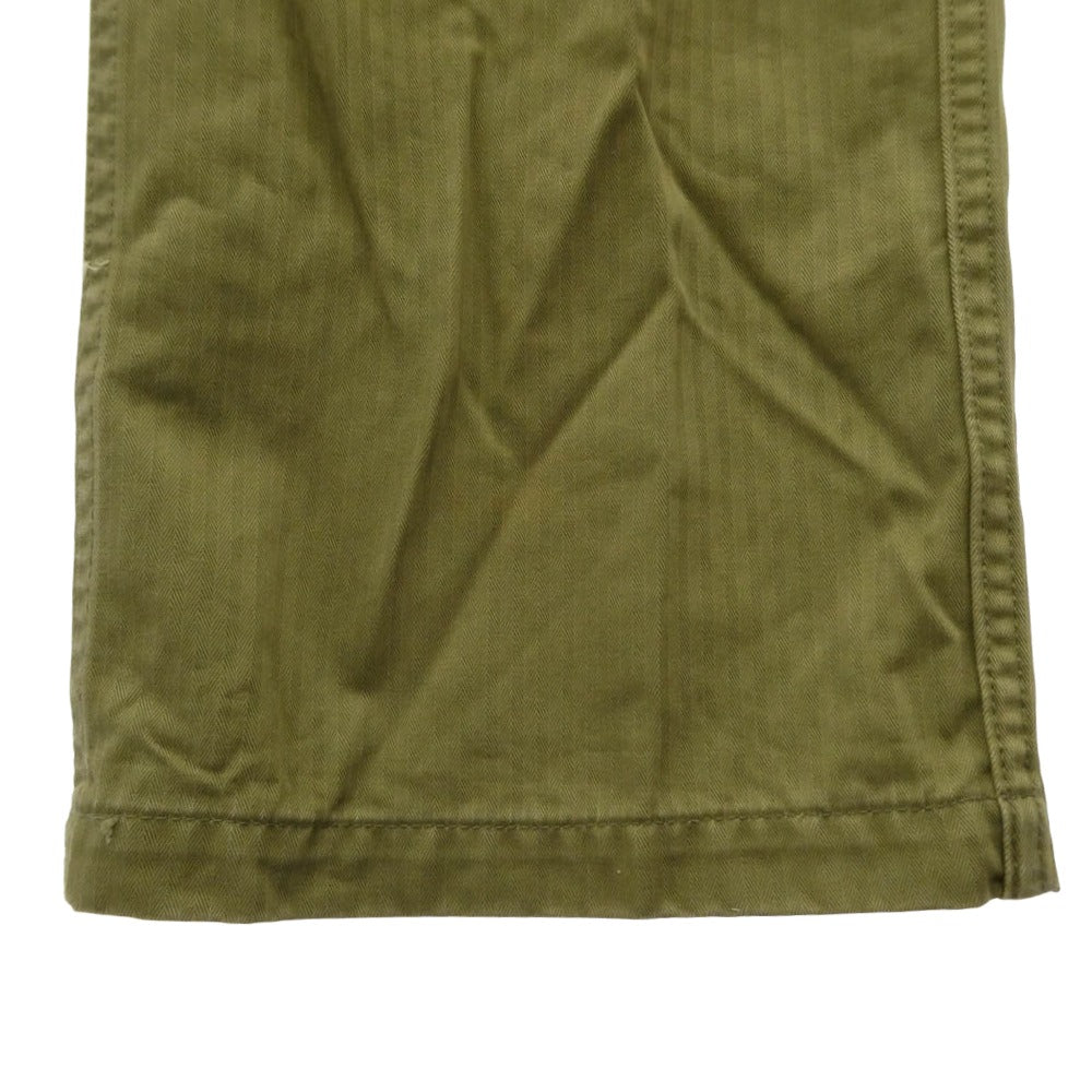 SOPHNET. ソフネット SOPH-89069 ヘリンボーン カーゴパンツ グリーン系 L【中古】