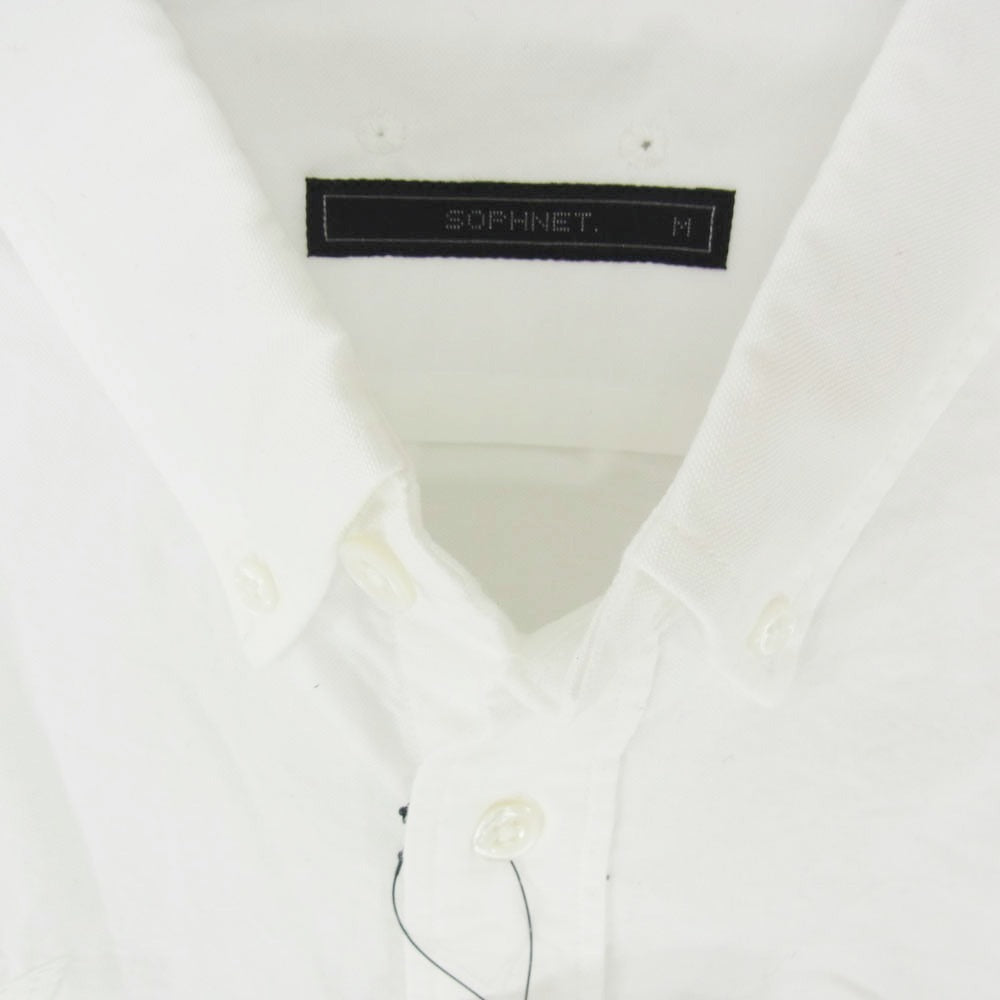 SOPHNET. ソフネット 17SS SOPH-170068 STAR EMBROIDERY B.D SHIRT スター 刺繍 ボタンダウン 長袖 シャツ ホワイト系 M【美品】【中古】