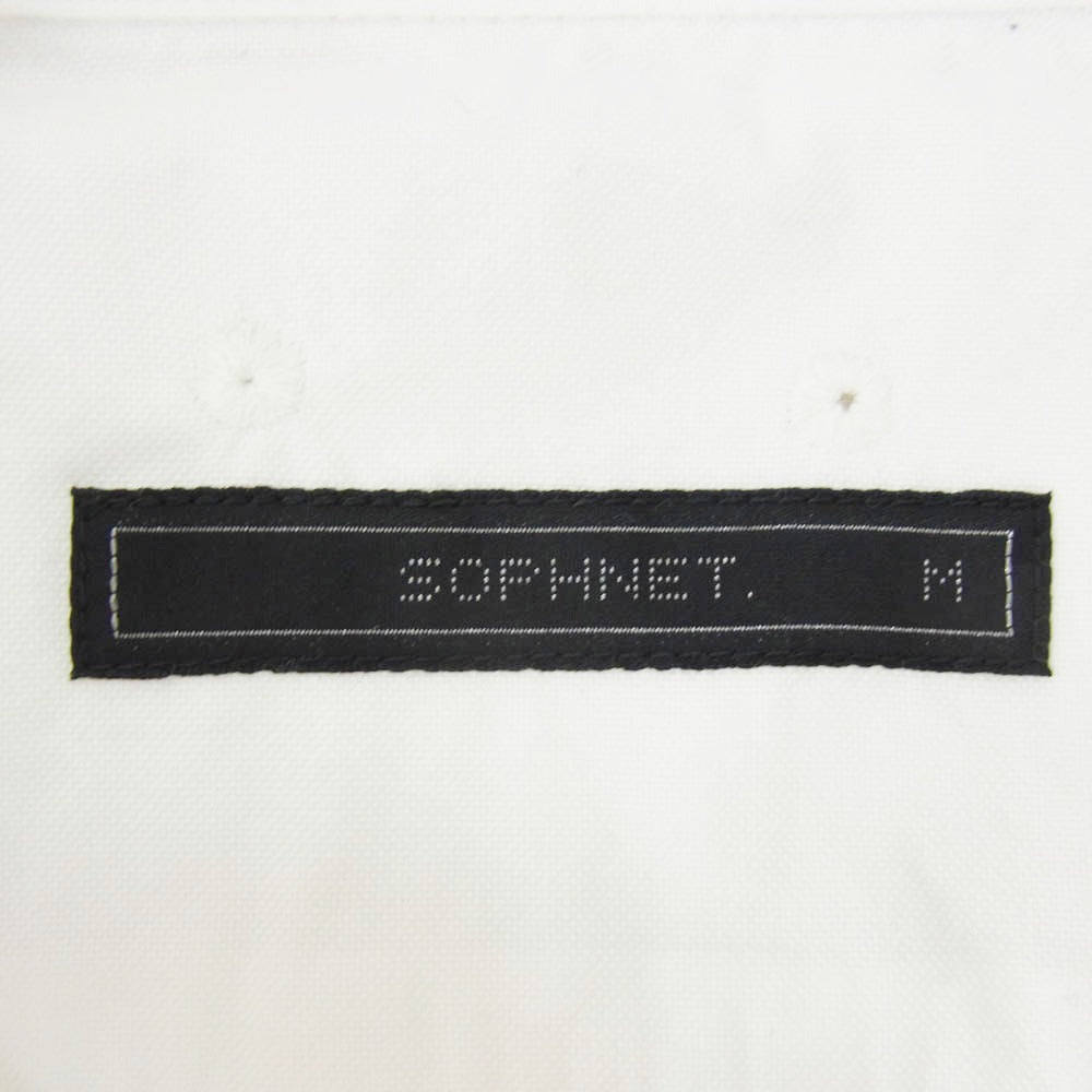 SOPHNET. ソフネット 17SS SOPH-170068 STAR EMBROIDERY B.D SHIRT スター 刺繍 ボタンダウン 長袖 シャツ ホワイト系 M【美品】【中古】