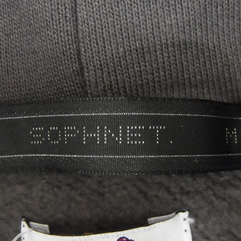 SOPHNET. ソフネット 20AW SOPH-202139 x FRUIT OF THE LOOM フルーツオブザルーム SWEAT HOODIE スウェット フーディー パーカー グレー系 M【中古】