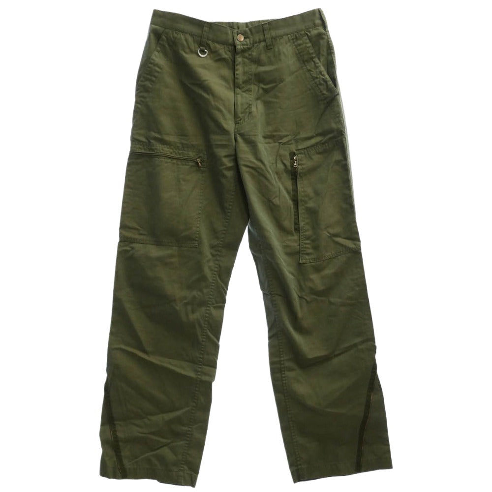 SOPHNET. ソフネット SOPH-45034 玉虫色 ririジップ 裾ジップ カーゴパンツ グリーン系 M【中古】