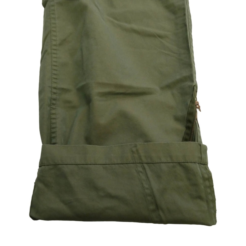 SOPHNET. ソフネット SOPH-45034 玉虫色 ririジップ 裾ジップ カーゴパンツ グリーン系 M【中古】