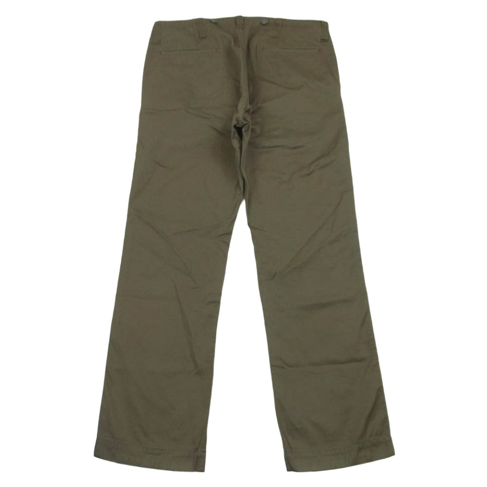 VISVIM ビズビム CHINO PANTS サスペンダーボタン付き 5ポケット ボタンフライ パンツ カーキ系 グレイッシュカーキ系 M【中古】