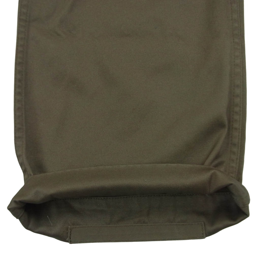 VISVIM ビズビム CHINO PANTS サスペンダーボタン付き 5ポケット ボタンフライ パンツ カーキ系 グレイッシュカーキ系 M【中古】