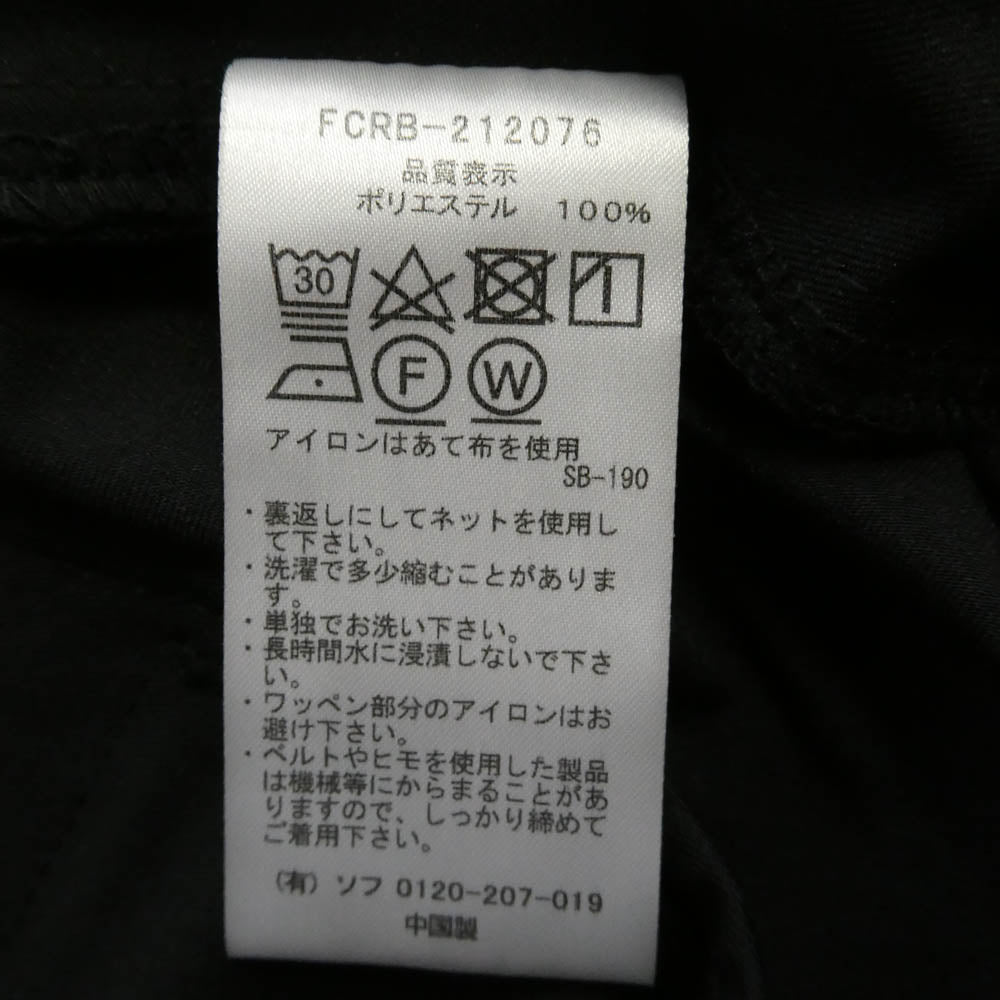 F.C.R.B. エフシーアールビー 21AW FCRB-212076 VENTILATION CHINO PANTS ベンチレーション チノ パンツ ブラック系 M【中古】