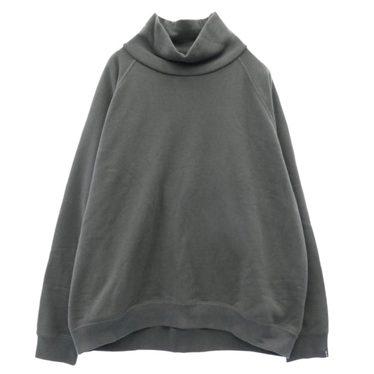 GRAPHPAPER グラフペーパー LOOPWHEELER ループウィラー 23AW GU233-70264B x LOOPWHEELER ループウィラー High Neck Sweat ハイネック スウェット トレーナー ダークグレー系 1【中古】