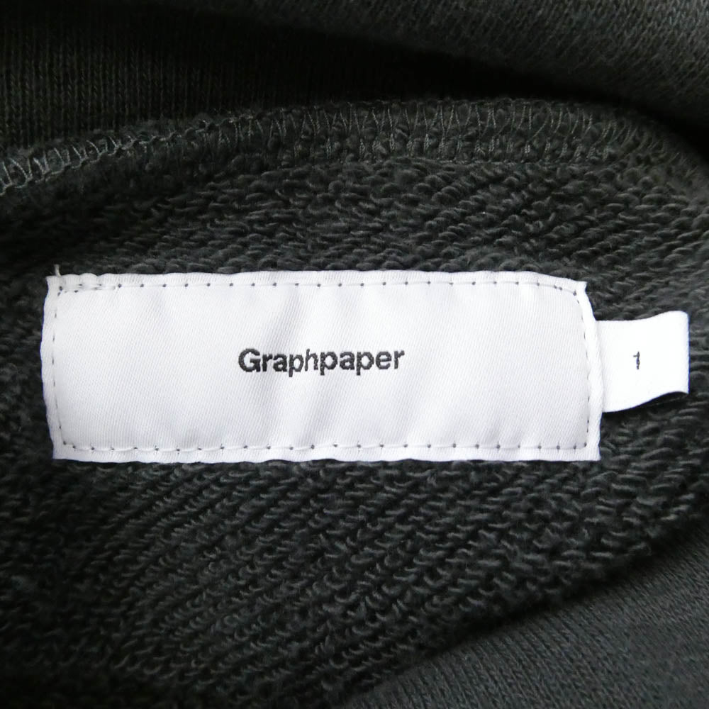 GRAPHPAPER グラフペーパー LOOPWHEELER ループウィラー 23AW GU233-70264B x LOOPWHEELER ループウィラー High Neck Sweat ハイネック スウェット トレーナー ダークグレー系 1【中古】