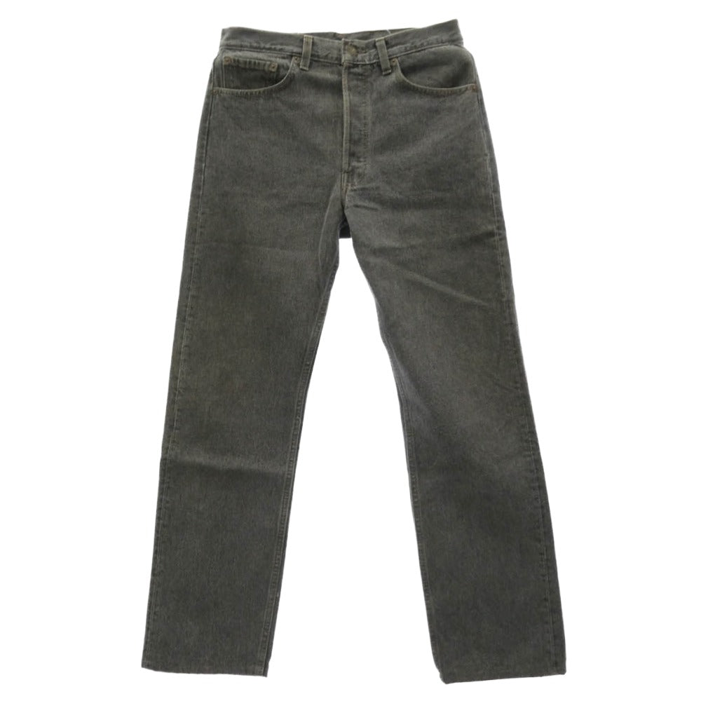 Levi's リーバイス 90s USA製 501 ボタン裏552 先染め ブラック ジーンズ デニムパンツ ブラック系 W33 L34【中古】