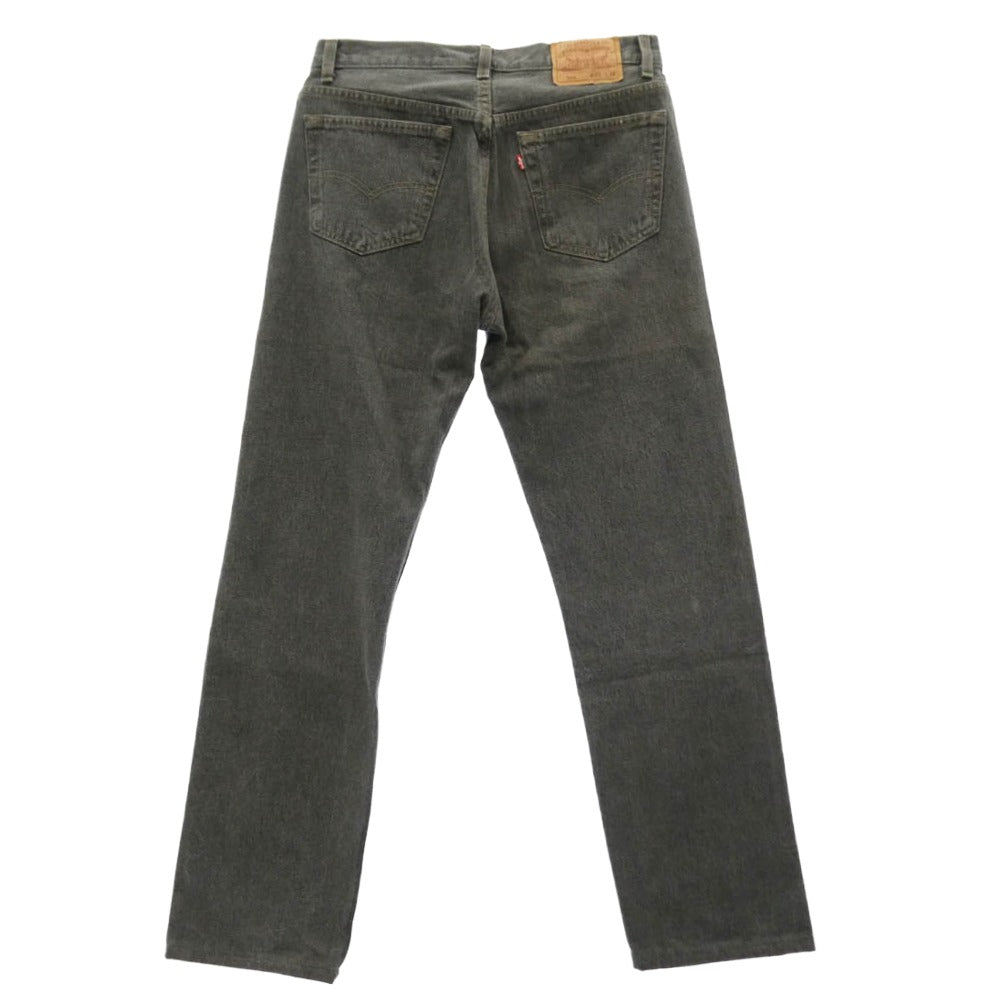 Levi's リーバイス 90s USA製 501 ボタン裏552 先染め ブラック ジーンズ デニムパンツ ブラック系 W33 L34【中古】