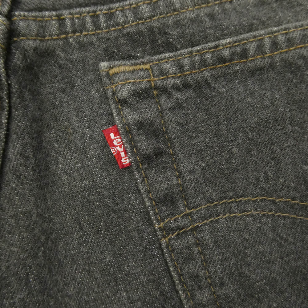 Levi's リーバイス 90s USA製 501 ボタン裏552 先染め ブラック ジーンズ デニムパンツ ブラック系 W33 L34【中古】