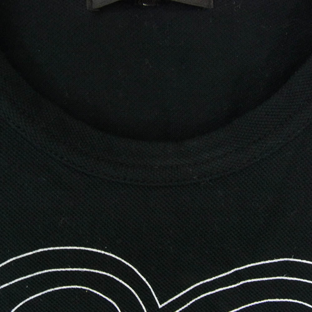 COMME des GARCONS HOMME PLUS コムデギャルソンオムプリュス 05AW PP-T037 x The Rolling Stones ローリング・ストーンズ リップ&タン 発泡プリント 鹿の子 半袖 Tシャツ ブラック系 M【中古】