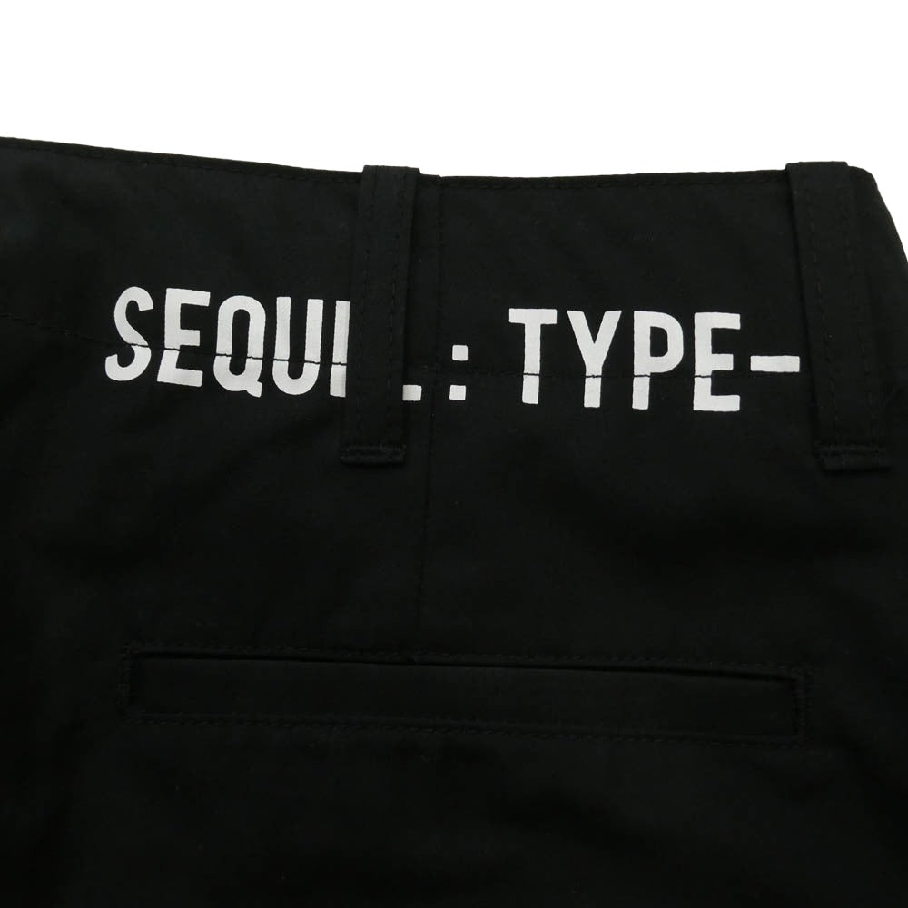 SEQUEL シークエル TYPE-F チノパンツ ブラック系 L【中古】