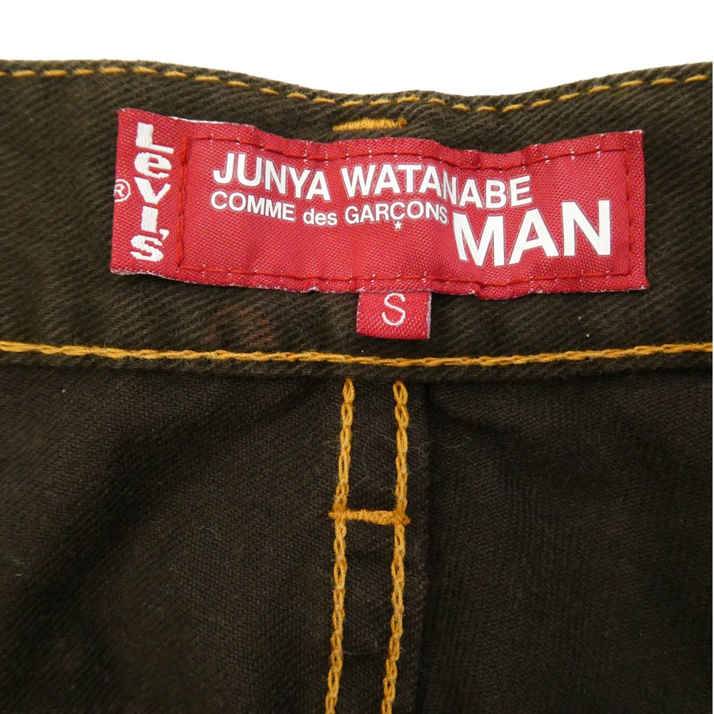 JUNYA WATANABE COMME des GARCONS MAN ジュンヤワタナベコムデギャルソンマン Levi's リーバイス 03AW WK-P002 x Levi's リーバイス AD2003 ジーンズ デニムパンツ ブラウン系 S【中古】