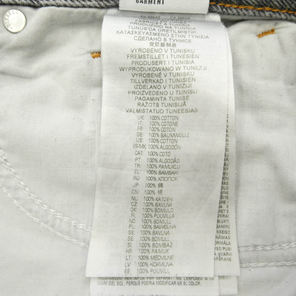 DIESEL ディーゼル A06925007F6 Relaxed Jeans ローウエスト 1996 D-Sire ワイド ストレート ジーンズ ダメージ加工 バギーデニムパンツ グレー系【中古】
