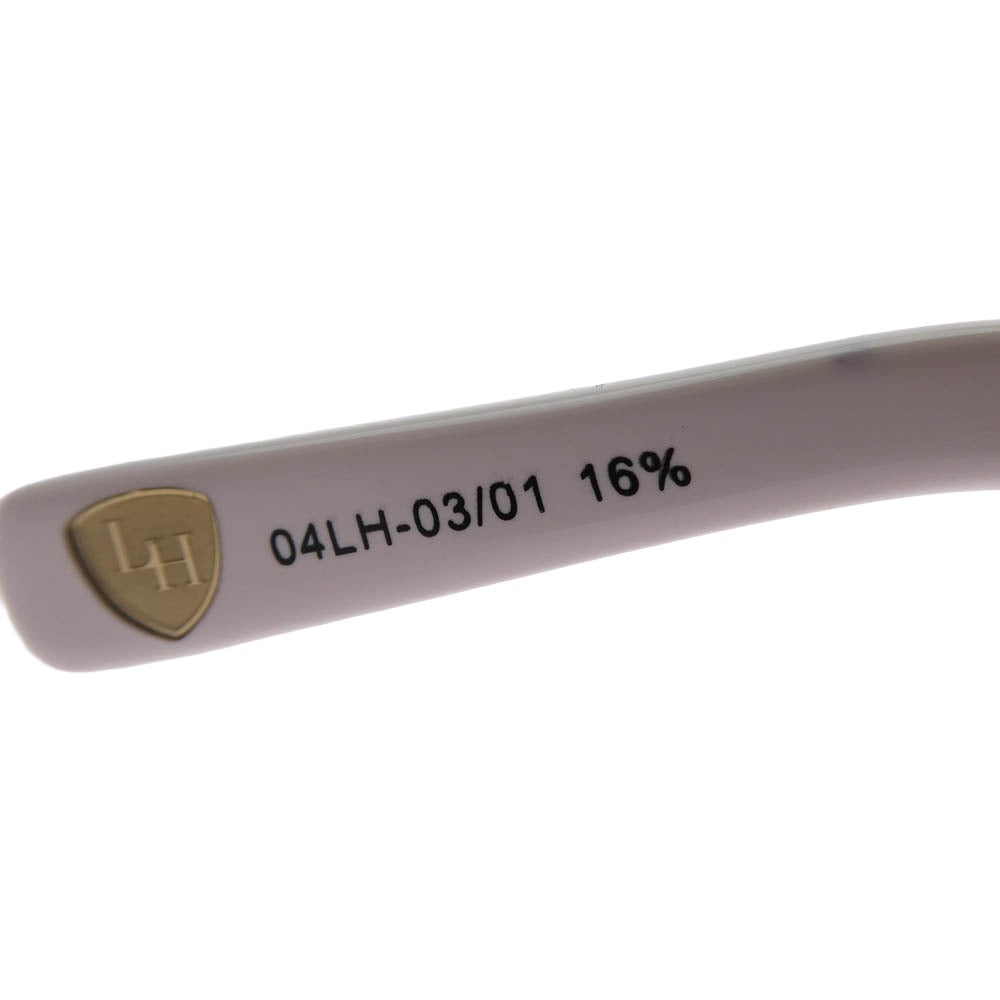 LION HEART ライオンハート 04LH-03/01 オーバル バイカラー サングラス ブラック系 ホワイト系 59□17　120【中古】