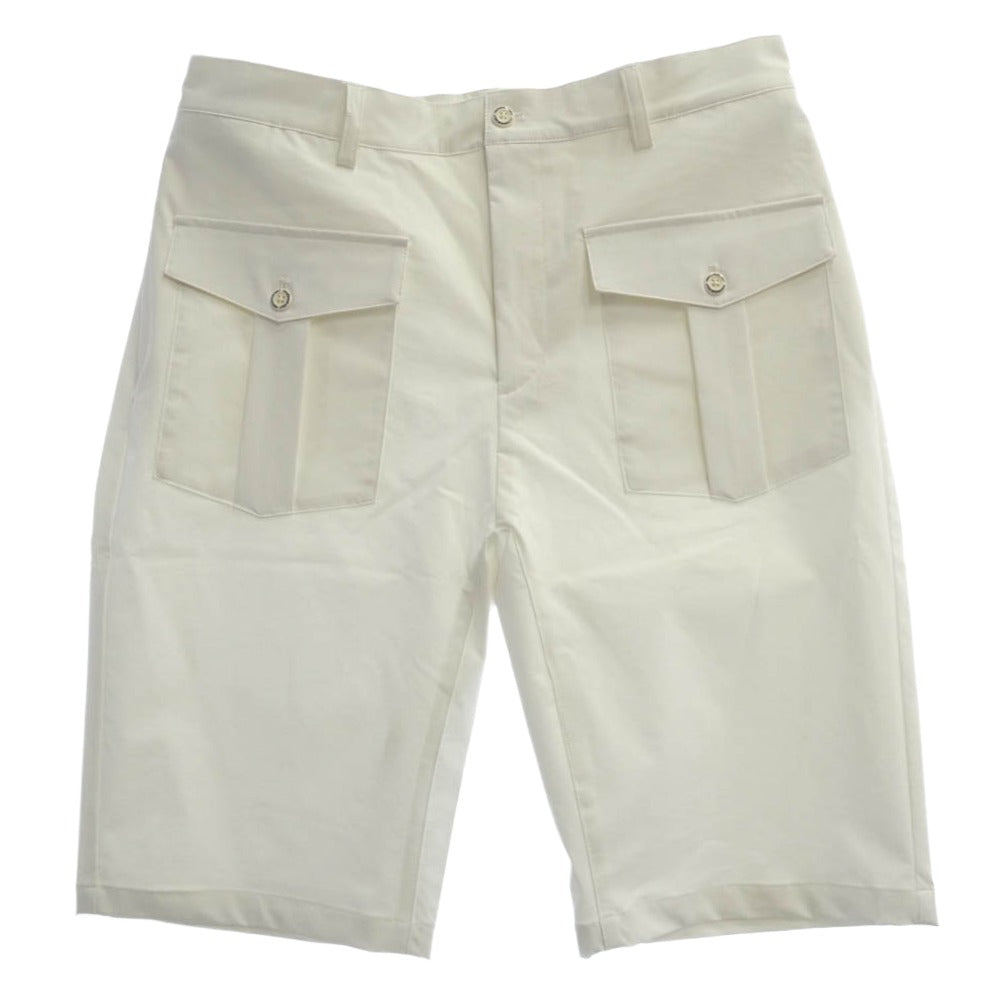 1piu1uguale3 ウノピュウノウグァーレトレ GRP133 POE456 GOLF ゴルフ FRONT POCKET SHORT PANTS フロントポケット ショートパンツ ハーフパンツ ホワイト系 XL Ⅵ【中古】