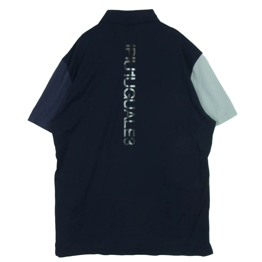 1piu1uguale3 ウノピュウノウグァーレトレ GRT212 NYU096 GOLF S/S POLO CRAZY BACK LOGO クレイジー バックロゴ 半袖 ポロシャツ ダークネイビー系 VI 6【中古】
