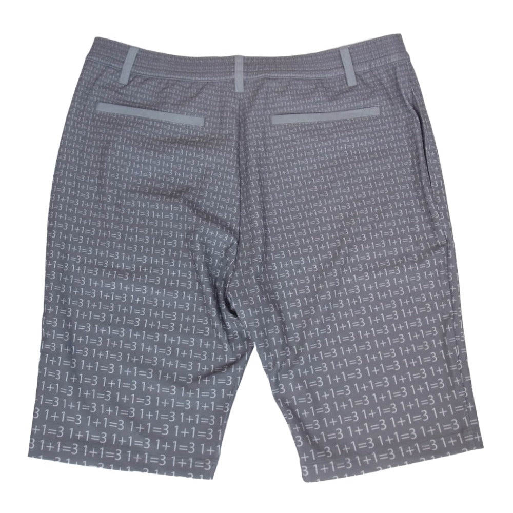 1piu1uguale3 ウノピュウノウグァーレトレ GRP132 POE455 GOLF PRODUCE BY PANZETTA GIROLAMO SHORT PANTS ショートパンツ ショーツ ハーフパンツ グレー系 VI【中古】